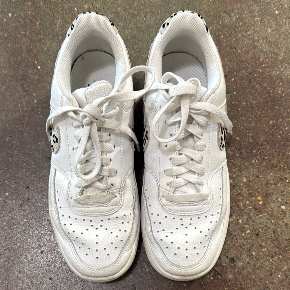 Nike White Perforated Sneakers